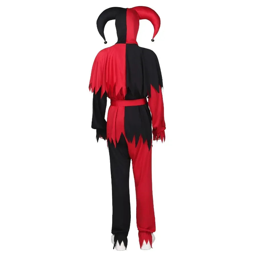 KissICON Halloween Cosplay Costumes Terror Horror Clown Costume Makeup Party Dress Devil Costume Demo Clothing Props Mascot