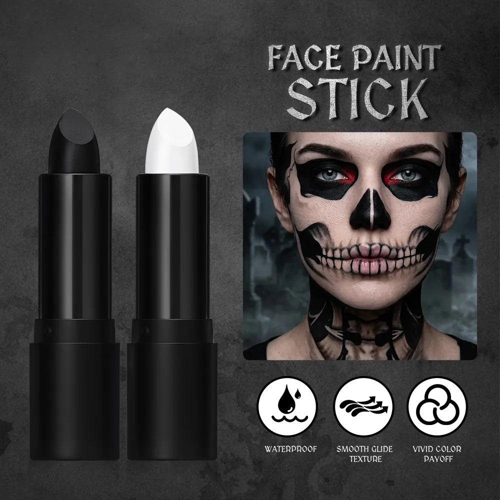 KissICON Halloween Cosplay Face Body Paint Crayon Blue Black Green Sweatproof Long Lasting Makeup Stick