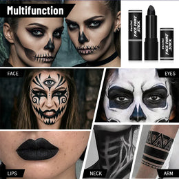 KissICON Halloween Cosplay Face Body Paint Crayon Blue Black Green Sweatproof Long Lasting Makeup Stick