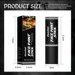 KissICON Halloween Cosplay Face Body Paint Crayon Blue Black Green Sweatproof Long Lasting Makeup Stick