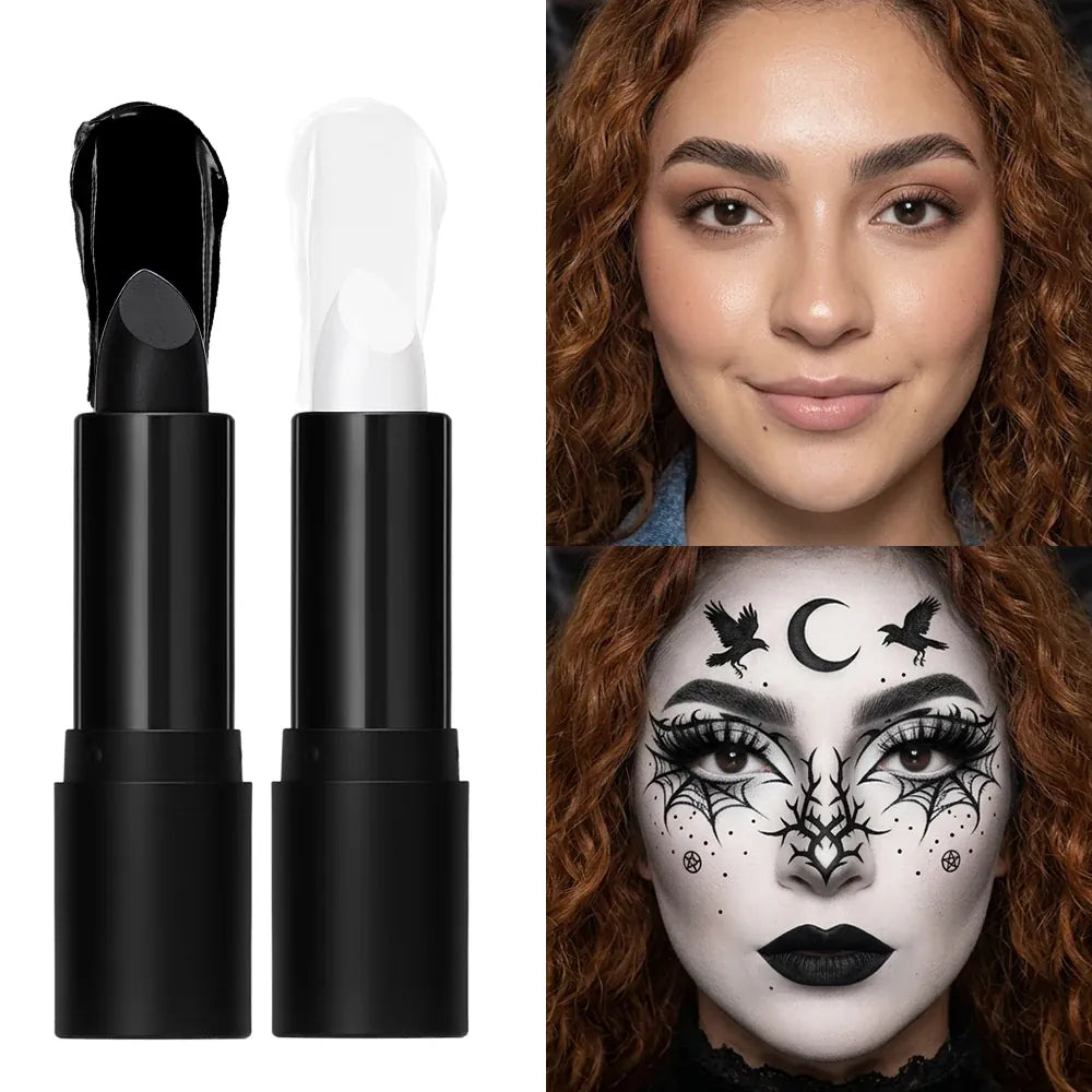 KissICON Halloween Cosplay Face Body Paint Crayon Blue Black Green Sweatproof Long Lasting Makeup Stick
