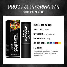 KissICON Halloween Cosplay Face Body Paint Crayon Blue Black Green Sweatproof Long Lasting Makeup Stick