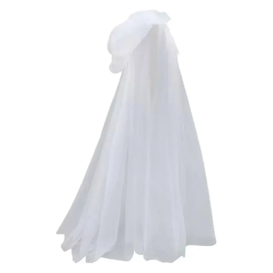 KissICON Halloween   cosplay - ghost costume with hooded cloak, death god witch net-like long dress, full-length performance outfit