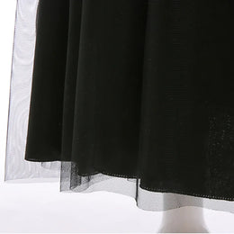 KissICON Halloween Costume For Kids Black Witch Dress Luxury Lace Sequin Evil Role Playing Costume Maleficent Dress Up Outfit Ghost Bride