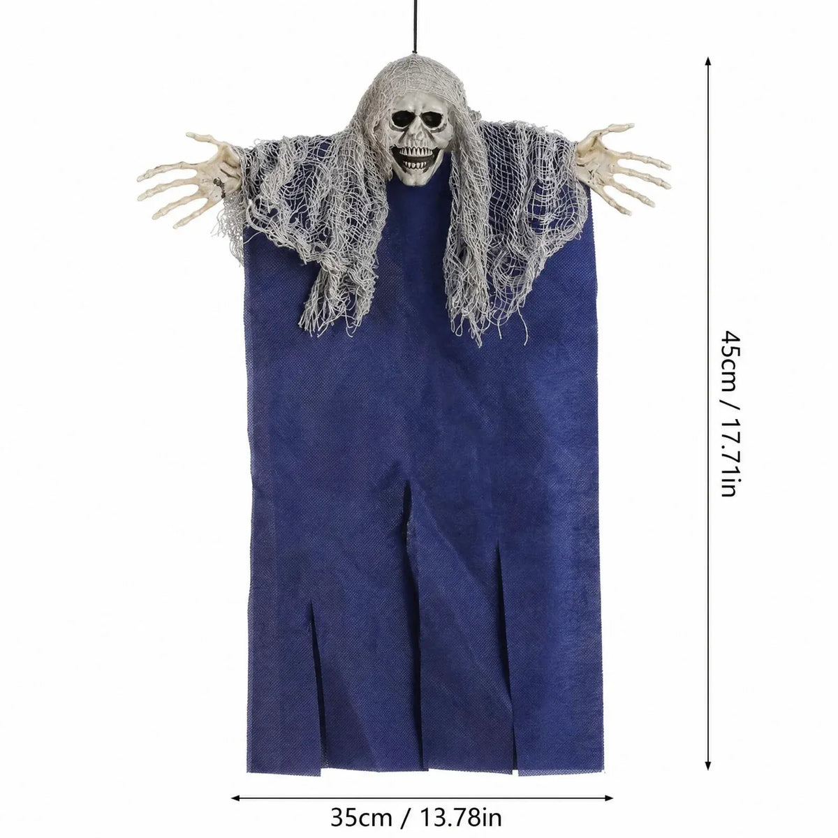 KissICON Halloween Decoration Hanging Ghosts Zombies Haunted House Bar Horror Atmosphere Scary Hanging Cloaks Ghosts Party Home Door
