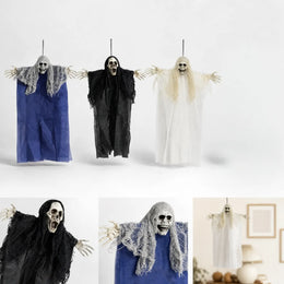 KissICON Halloween Decoration Hanging Ghosts Zombies Haunted House Bar Horror Atmosphere Scary Hanging Cloaks Ghosts Party Home Door