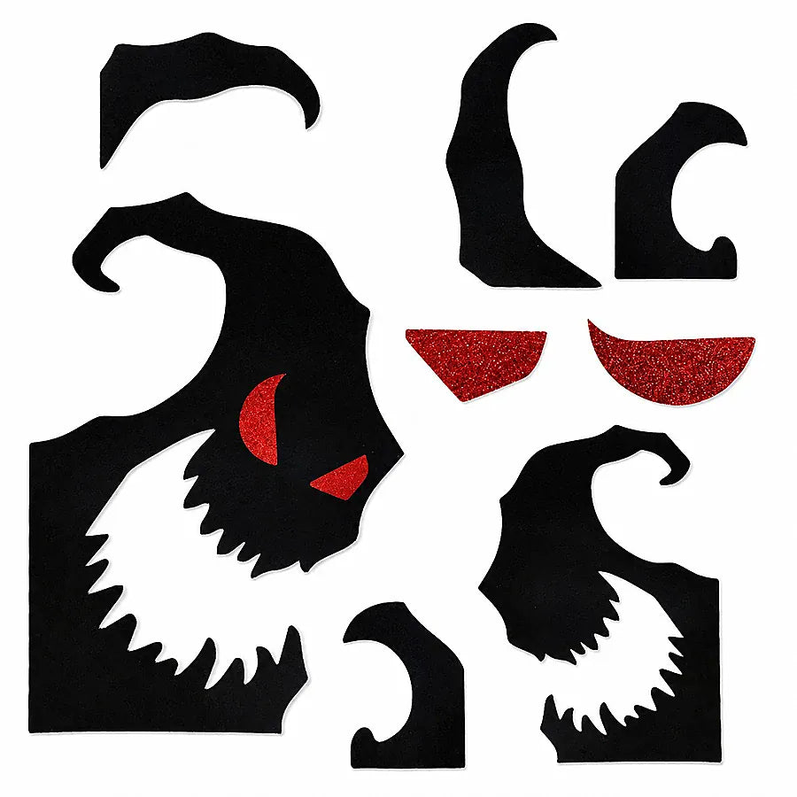 KissICON Halloween Decoration Room Door Stickers Window Decor Skeleton Hand Pumpkin DIY Devil Witch Hat Glass Window Stickers Ghost