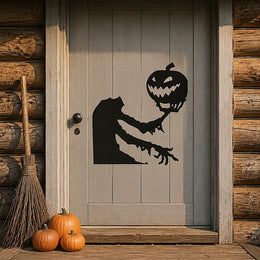 KissICON Halloween Decoration Room Door Stickers Window Decor Skeleton Hand Pumpkin DIY Devil Witch Hat Glass Window Stickers Ghost