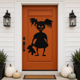 KissICON Halloween Decoration Room Door Stickers Window Decor Skeleton Hand Pumpkin DIY Devil Witch Hat Glass Window Stickers Ghost