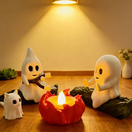 KissICON Halloween Ghost Campfire Decor Spooky Outdoor Party Haunted House Props Scary Backyard Scene Gathering Decoration Gift Set