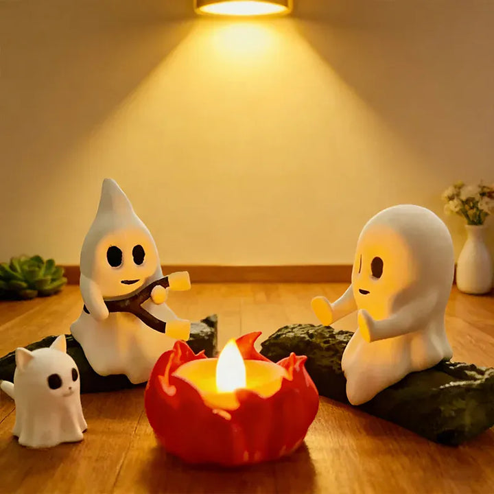 Halloween Ghost Campfire Decor Spooky Outdoor Party Haunted House Props Scary Backyard Scene Gathering Decoration Gift Set