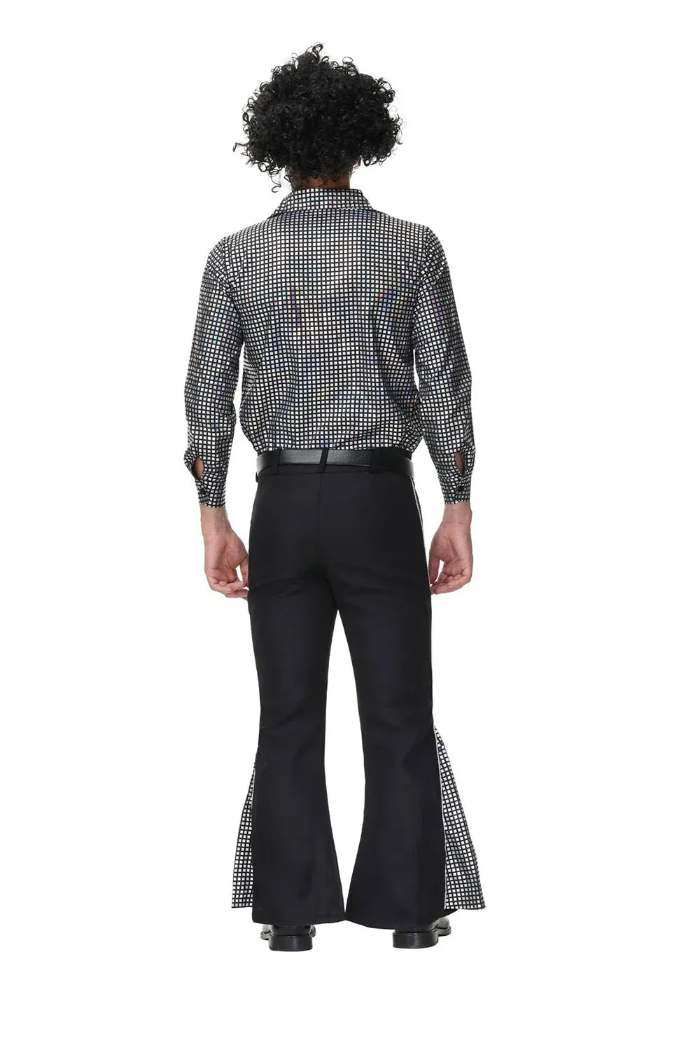 KissICON Halloween Hippie Costumes Set 70s 80s Cosplay Men Fancy Disguise Costume Carnival Party Vintage Rock Disco Night Club Clothes