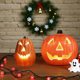 KissICON Halloween Horror Pumpkin Lantern LED Lantern Scene Layout Home Decoration Interior Garden Courtyard Haunted House Decoration