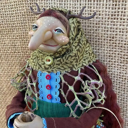 KissICON Halloween Kitchen Witch Doll Witch Doll Door Decor Good Luck Charm Home Charming Festive Antique-Inspired Decor Home Decoration