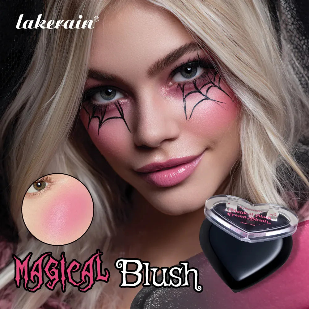 KissICON Halloween Makeup Set Halloween Gothic Makeup Kit High Saturated Color Long-Lasting Easy Off Safe Formula Blush Lip Crayon Mascara for Daily & Party