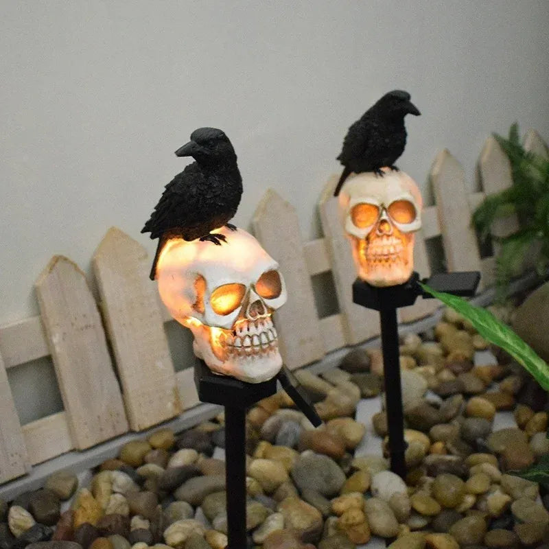KissICON Halloween Outdoor Light Skeleton Ghost Horror Grimace Party Decor for Courtyard Home Holiday Lighting Garden Decoration