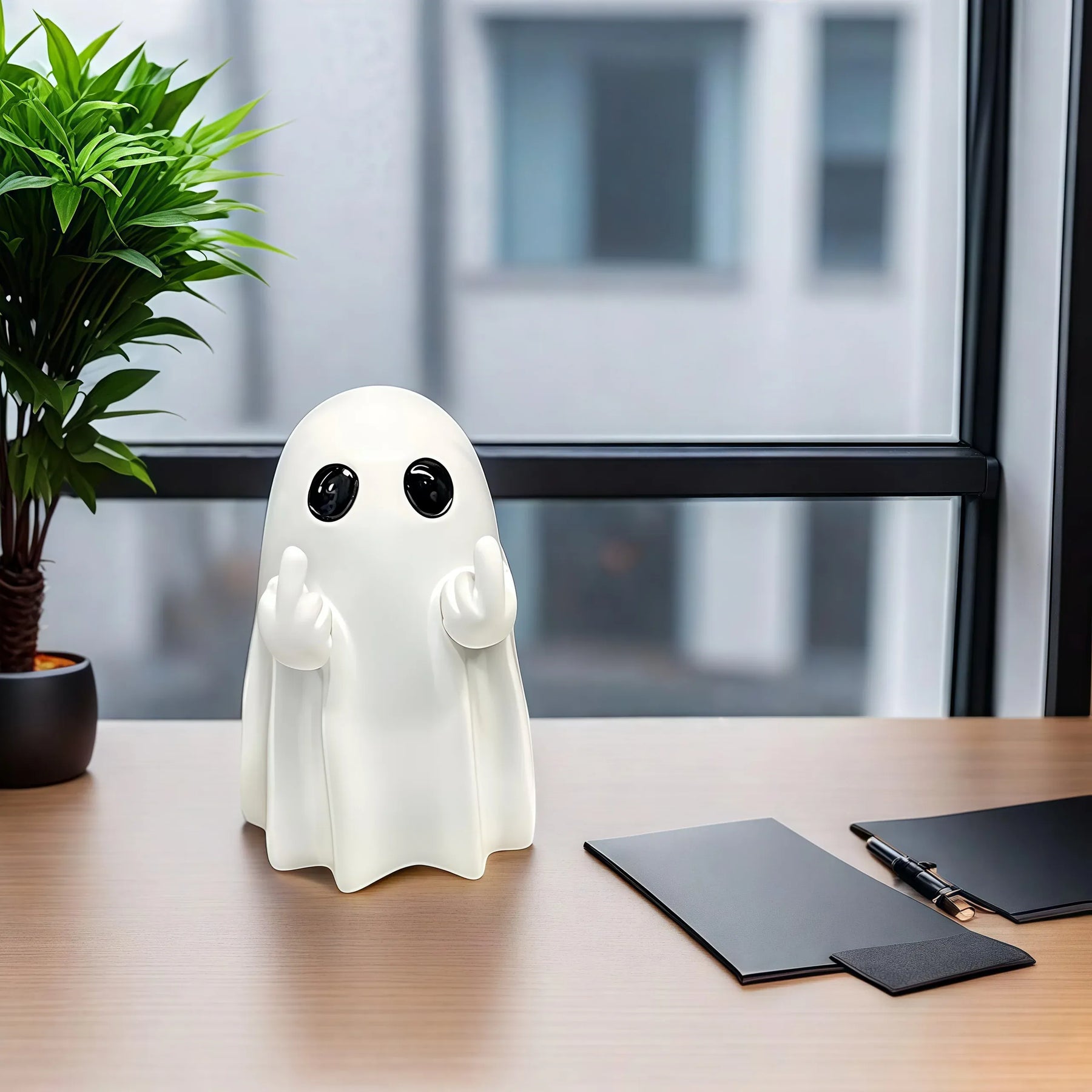 KissICON Halloween Refers To Cute Ghost Statues, Halloween Valentine's Day Gifts Home Decorations, Ghost Coffee Table Ornaments Christmas