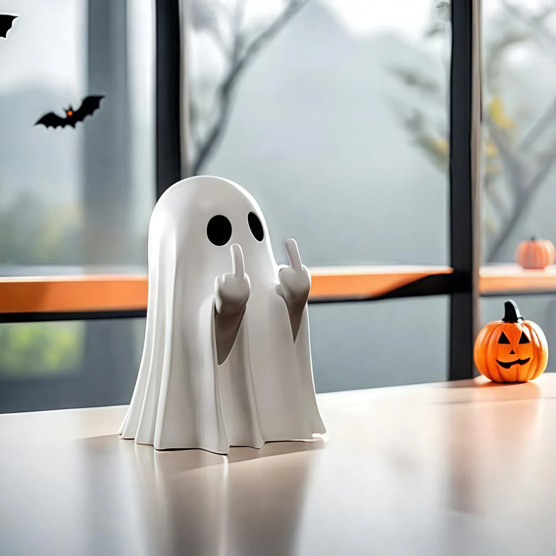 KissICON Halloween Refers To Cute Ghost Statues, Halloween Valentine's Day Gifts Home Decorations, Ghost Coffee Table Ornaments Christmas