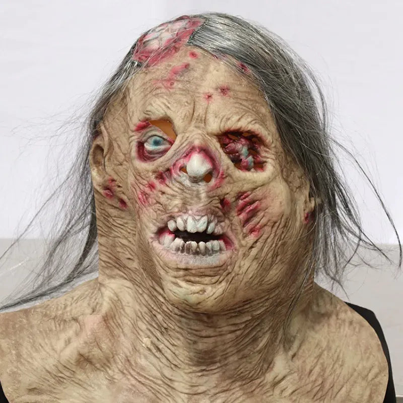 KissICON Halloween Zombie Scary Mask Makeup Ball Ghost House Chamber Zombie Trick Prop