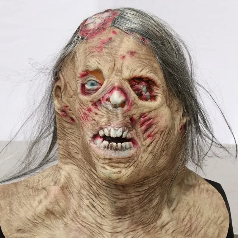 KissICON Halloween Zombie Scary Mask Makeup Ball Ghost House Chamber Zombie Trick Prop