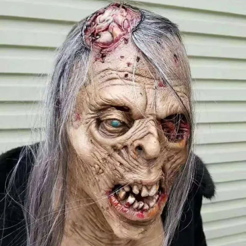 KissICON Halloween Zombie Scary Mask Makeup Ball Ghost House Chamber Zombie Trick Prop