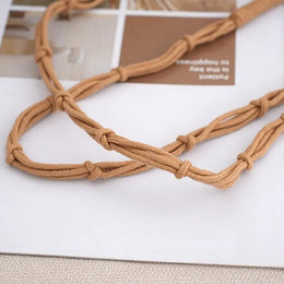 KissICON Hand-woven Cotton Thread Ethnic Hollow Shoulder Tote