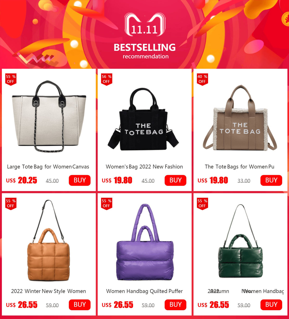 KissICON Handbag – 2022winter Down Cotton