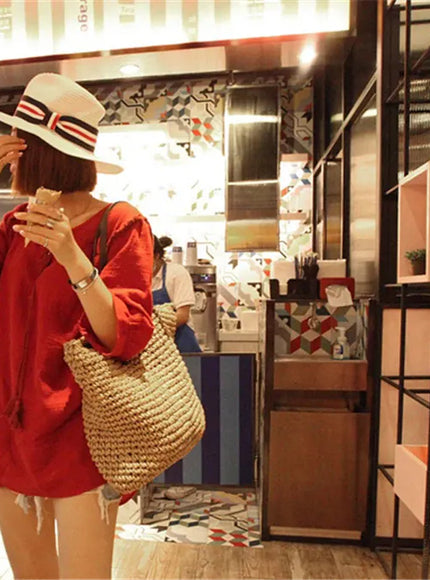 KissICON Handbag – Beach Rattan Woven