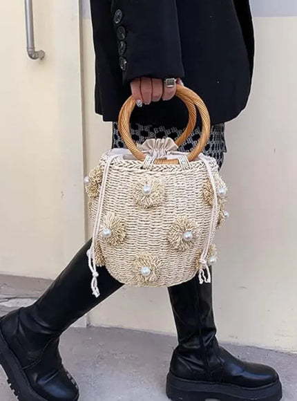 KissICON Handbag – Woven Beach Holiday