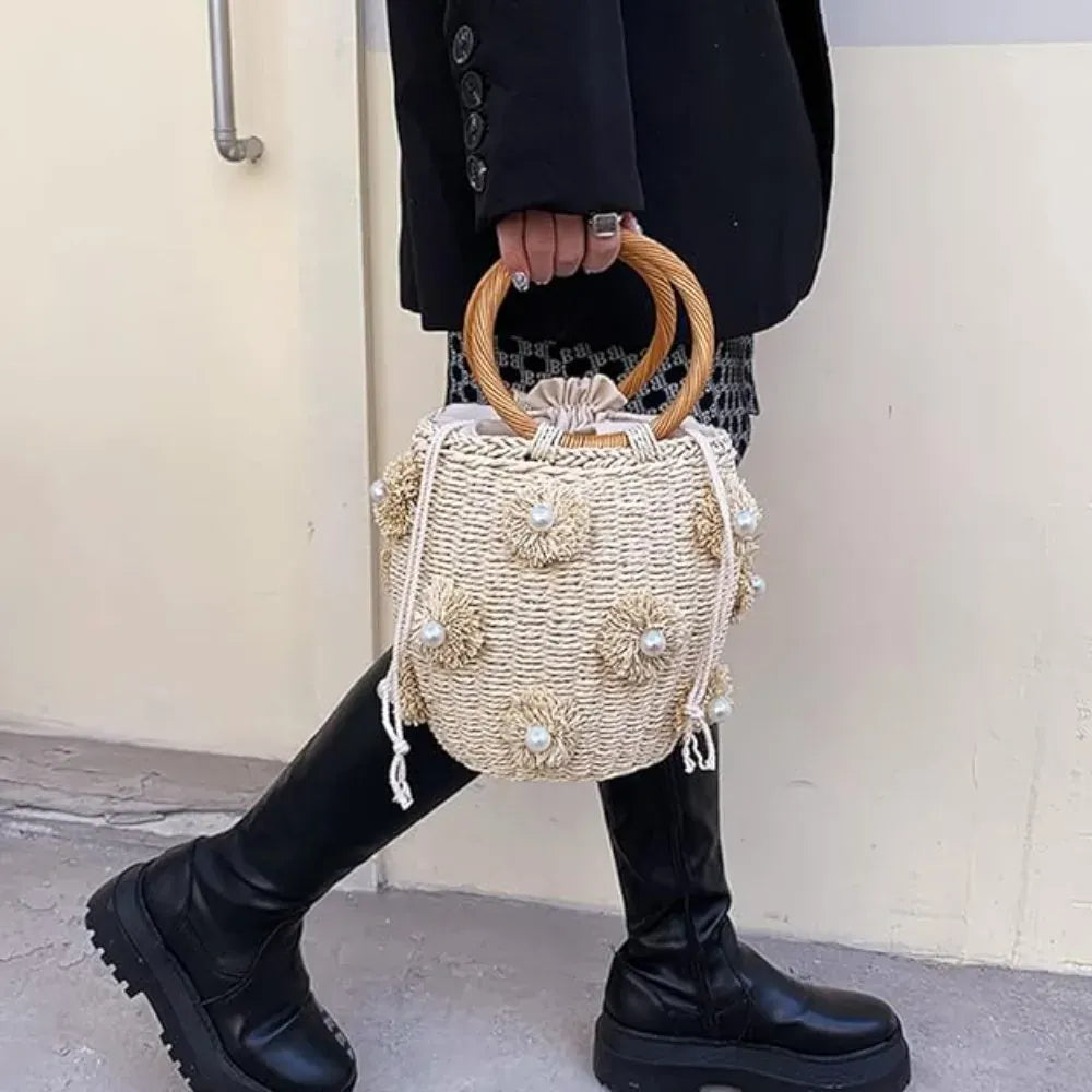 KissICON Handbag – Woven Beach Holiday