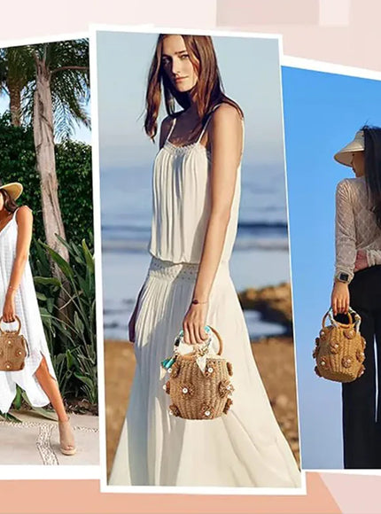 KissICON Handbag – Woven Beach Holiday