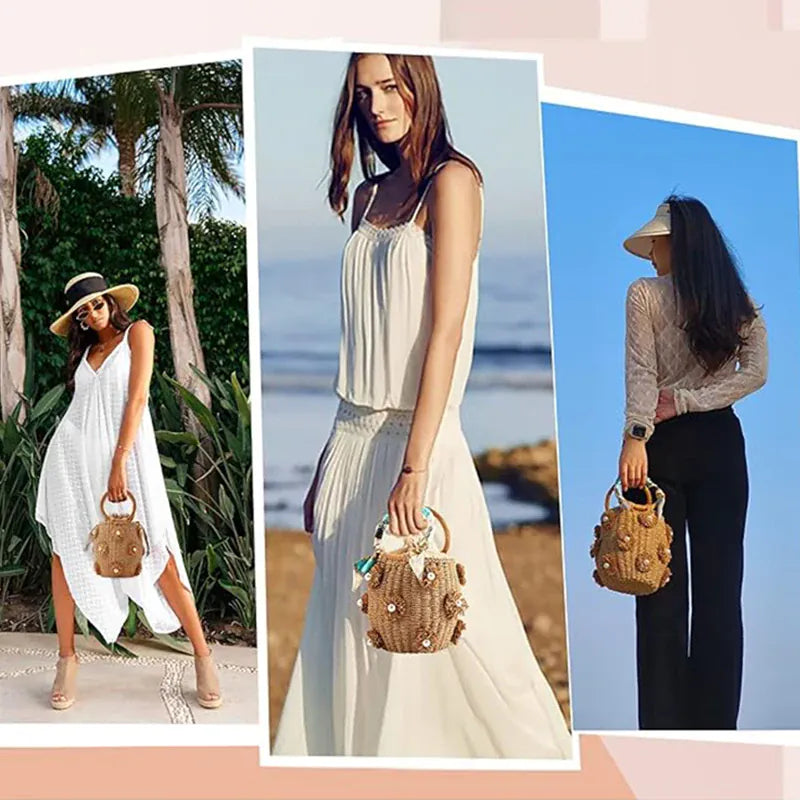 KissICON Handbag – Woven Beach Holiday