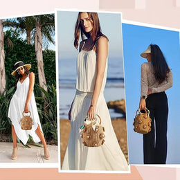 KissICON Handbag – Woven Beach Holiday
