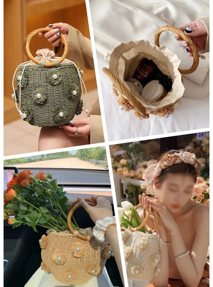 KissICON Handbag – Woven Beach Holiday
