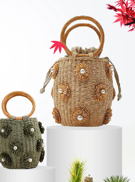 KissICON Handbag – Woven Beach Holiday
