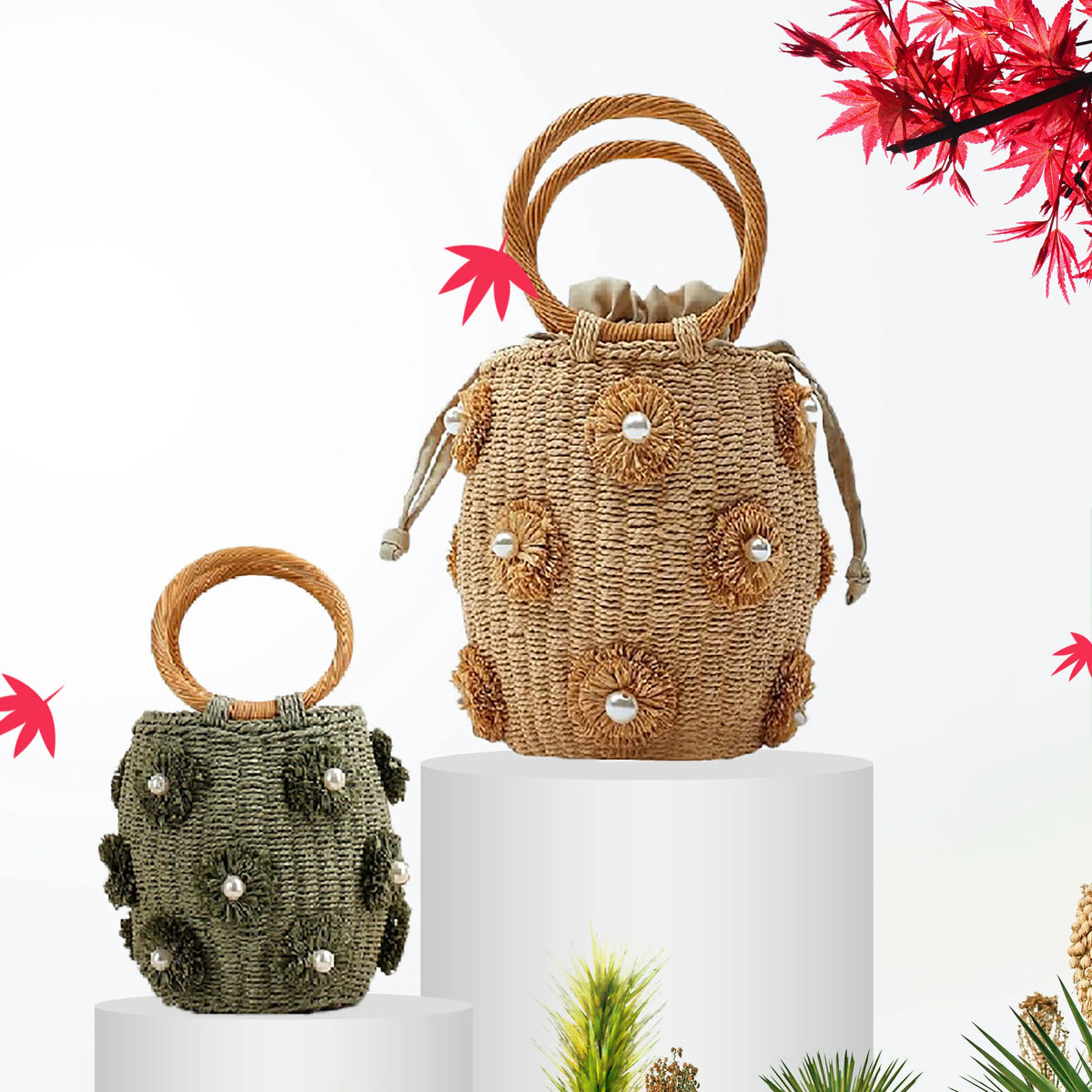 KissICON Handbag – Woven Beach Holiday