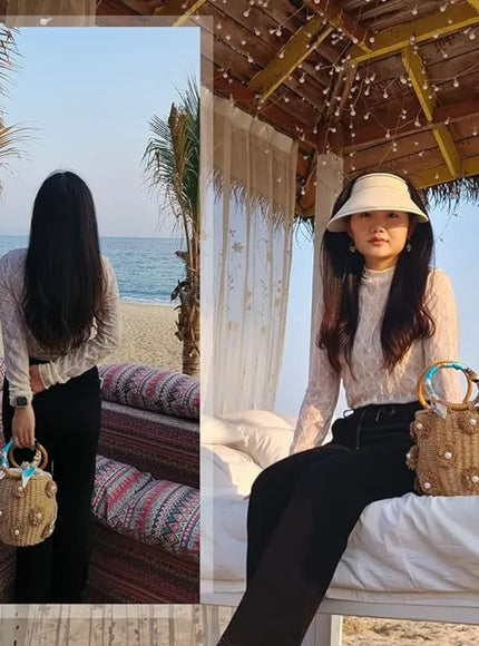 KissICON Handbag – Woven Beach Holiday