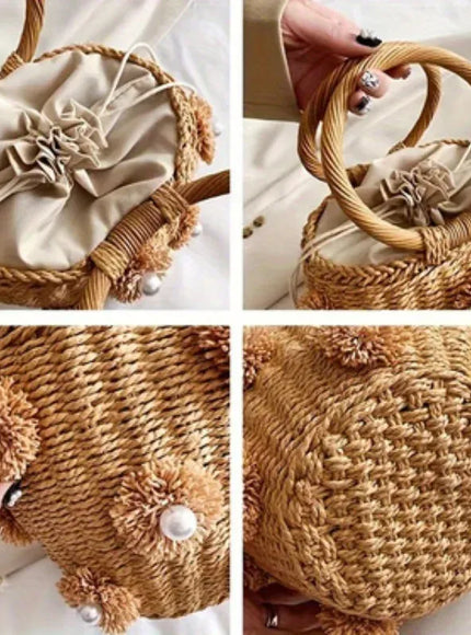KissICON Handbag – Woven Beach Holiday