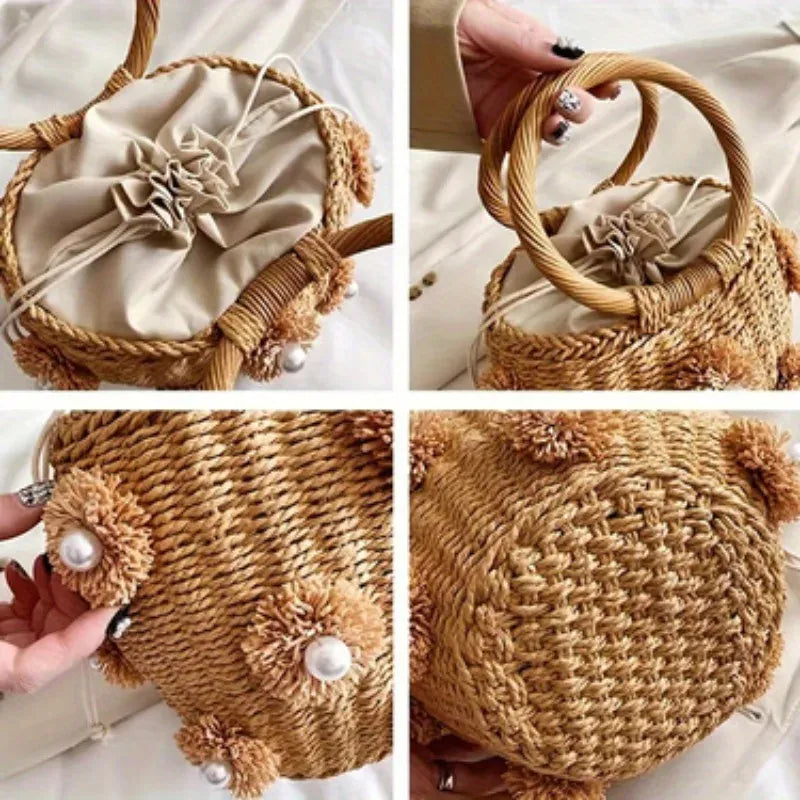 KissICON Handbag – Woven Beach Holiday