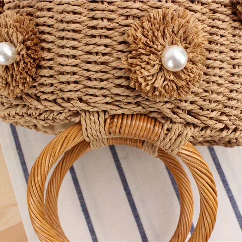 KissICON Handbag – Woven Beach Holiday