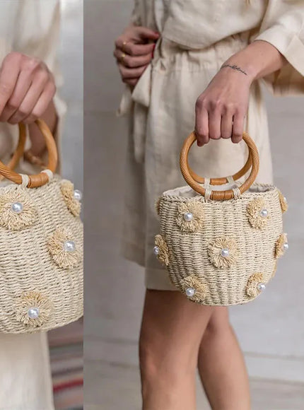 KissICON Handbag – Woven Beach Holiday