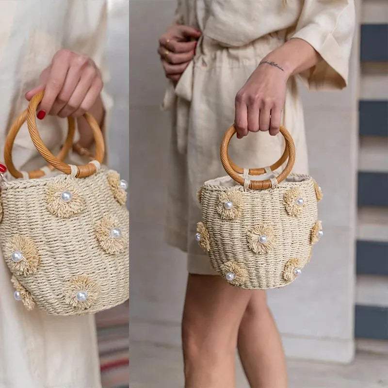 KissICON Handbag – Woven Beach Holiday