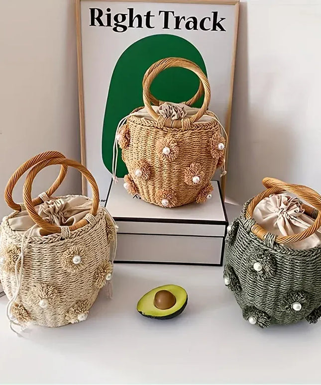 KissICON Handbag – Woven Beach Holiday