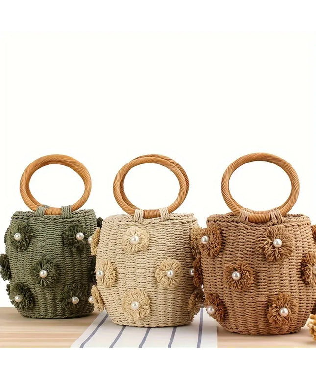 KissICON Handbag – Woven Beach Holiday