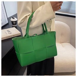 KissICON Handbags 2022 Leather Woven Tote – Bags Designer Solid