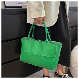 KissICON Handbags 2022 Leather Woven Tote – Bags Designer Solid