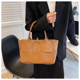 KissICON Handbags 2022 Leather Woven Tote – Bags Designer Solid