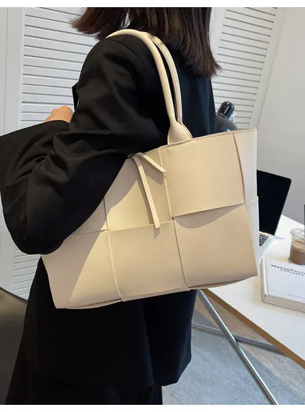 KissICON Handbags 2022 Leather Woven Tote – Bags Designer Solid