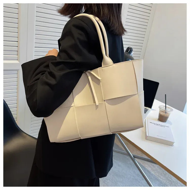 KissICON Handbags 2022 Leather Woven Tote – Bags Designer Solid