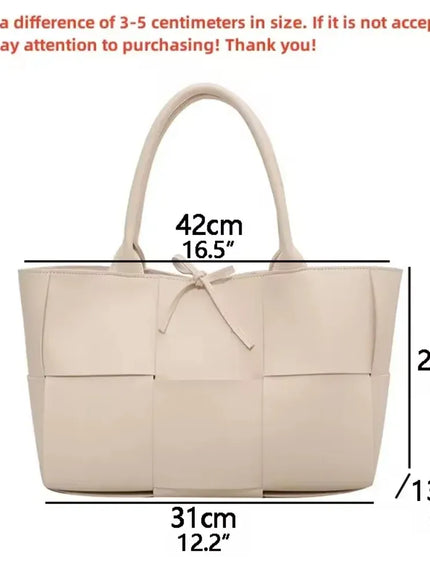 KissICON Handbags 2022 Leather Woven Tote – Bags Designer Solid